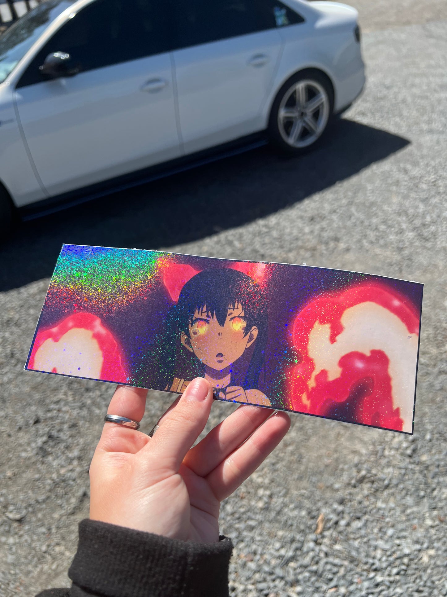 Tamaki Kotatsu Slap Sticker, Waterproof, anti-fading, Perfect for cars, laptops, windows and more! Fire Force ANIME