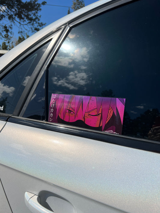 Colorful Kakashi Slap Sticker, Waterproof Perfect for cars, mugs, decor, High Quality Premium Sticker Naruto Shippuden