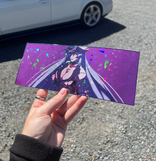 Esdeath Slap Sticker, Waterproof, anti-fading, Perfect for cars, laptops, windows and more! Akame Ga Kill!