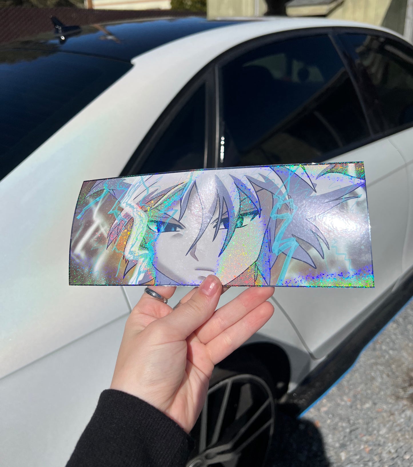 Killua Slap Sticker, Waterproof, anti-fading, Perfect for cars, laptops, windows and more! Hunter x Hunter