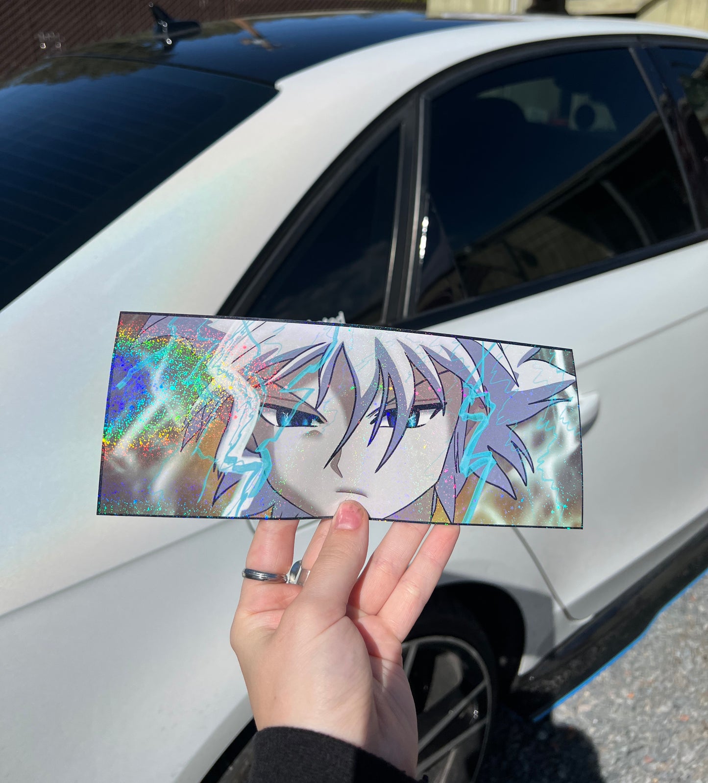 Killua Slap Sticker, Waterproof, anti-fading, Perfect for cars, laptops, windows and more! Hunter x Hunter